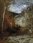 Alexander Helwig Wyant Famous Paintings - Rocky Ledge_ Adirondacks